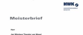 Kopf der Urkunde: Meisterbrief Elektrotechnik